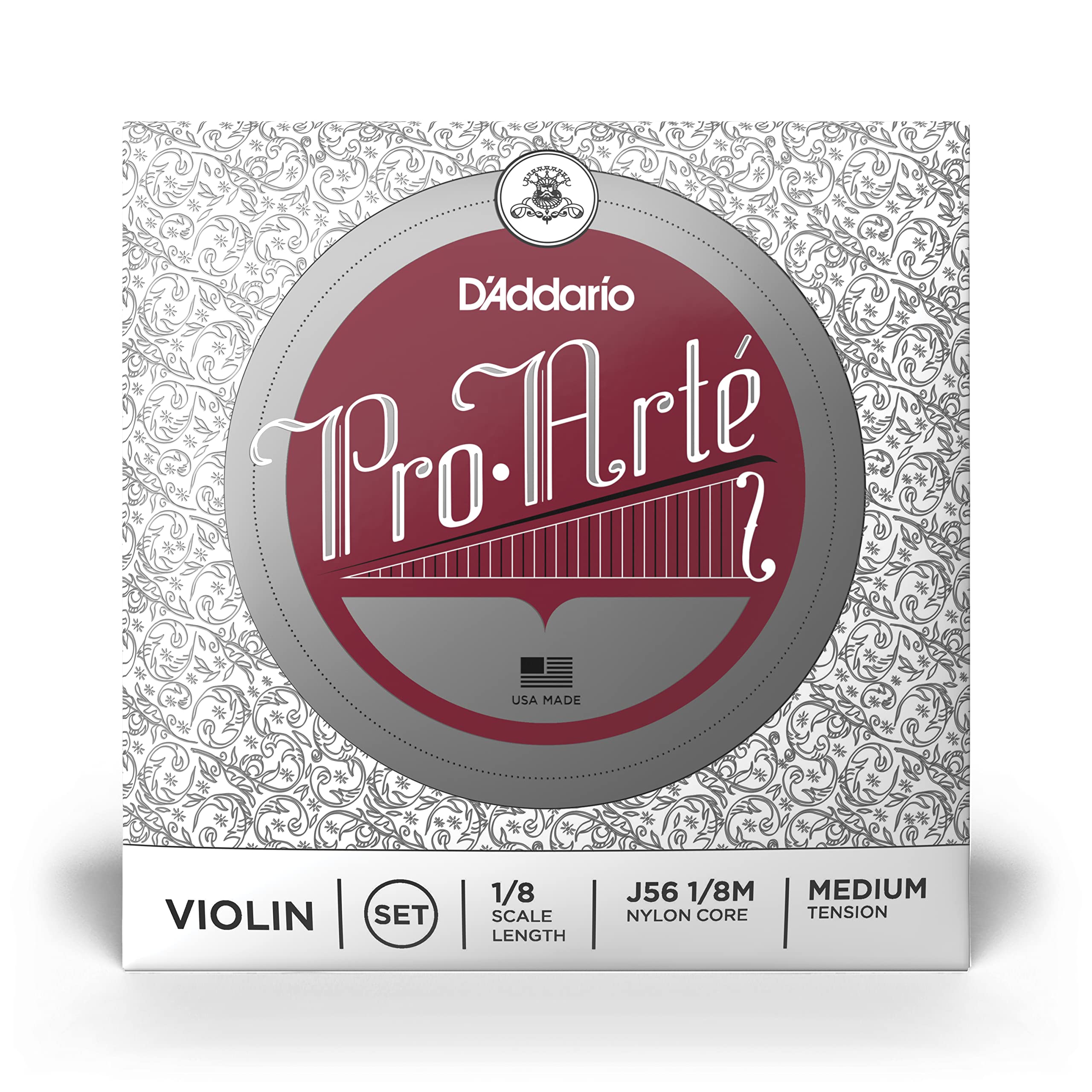 Set di corde D'Addario Pro-Arte per violino, scala 1/8, tensione media