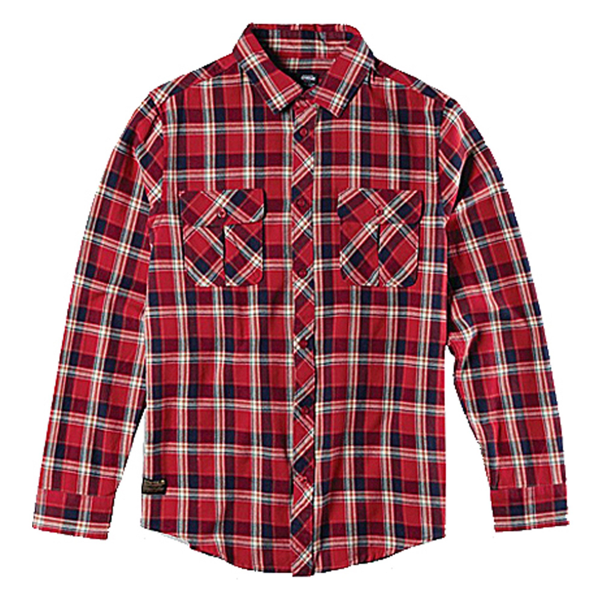 Emerica Men's T-Shirt Long-Sleeved Flannel Hard Luck