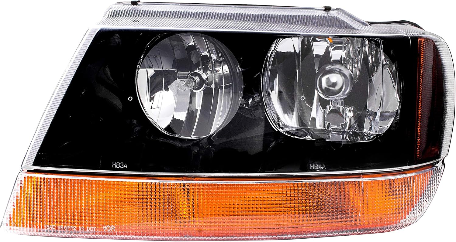 Dorman 1590318 Driver Side Headlight Assembly Compatible with Select Jeep Models