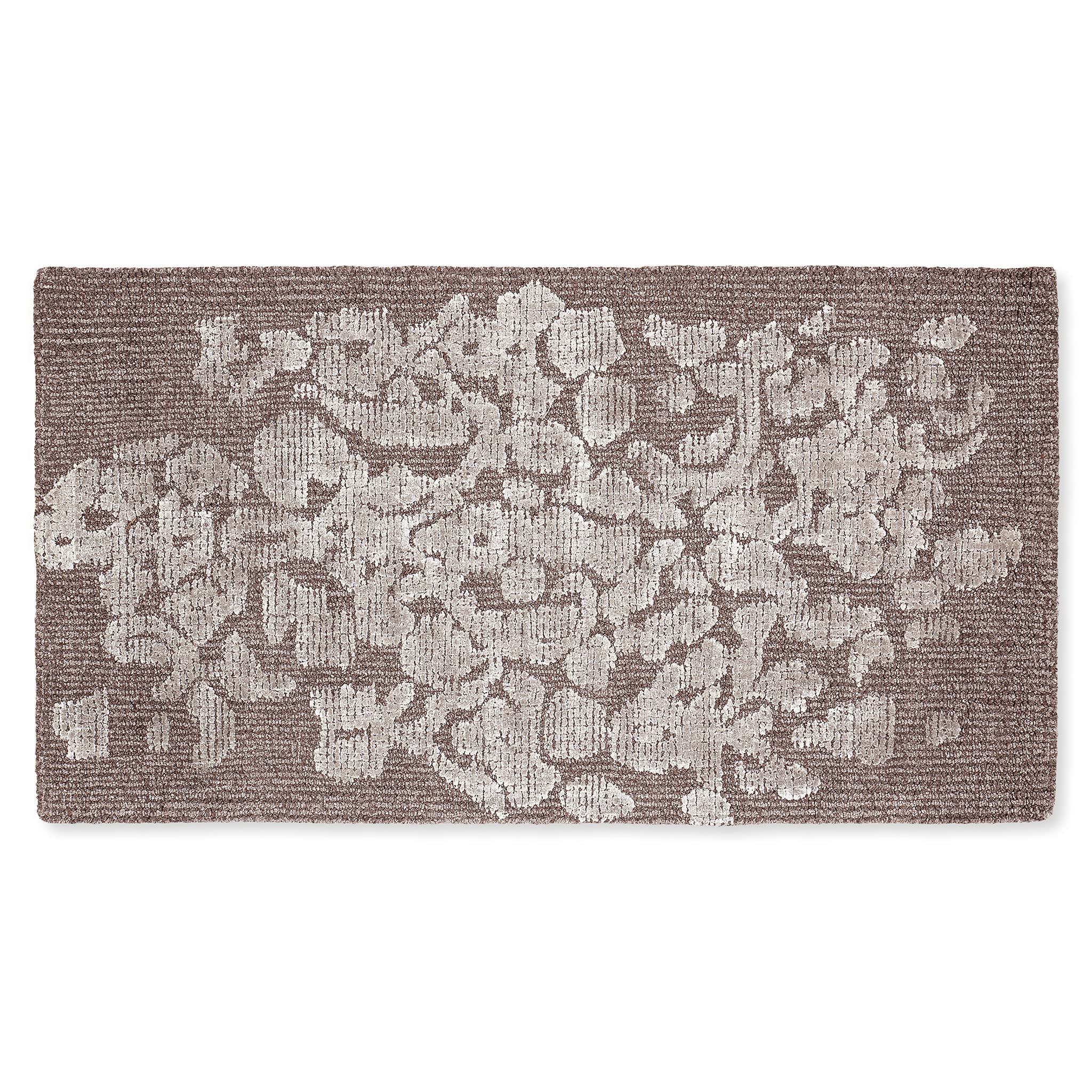Tapis Etini 080 x 150 cm marron rectangulaire pour salon et chambre