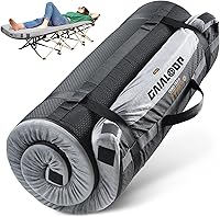 Gaialoop 4 Inch Extra Thick 30D Foam Camping Mattress Pad - Medium Firm Roll Up Camp Mat for Tent, Car, RV, Cot, Truck Camper