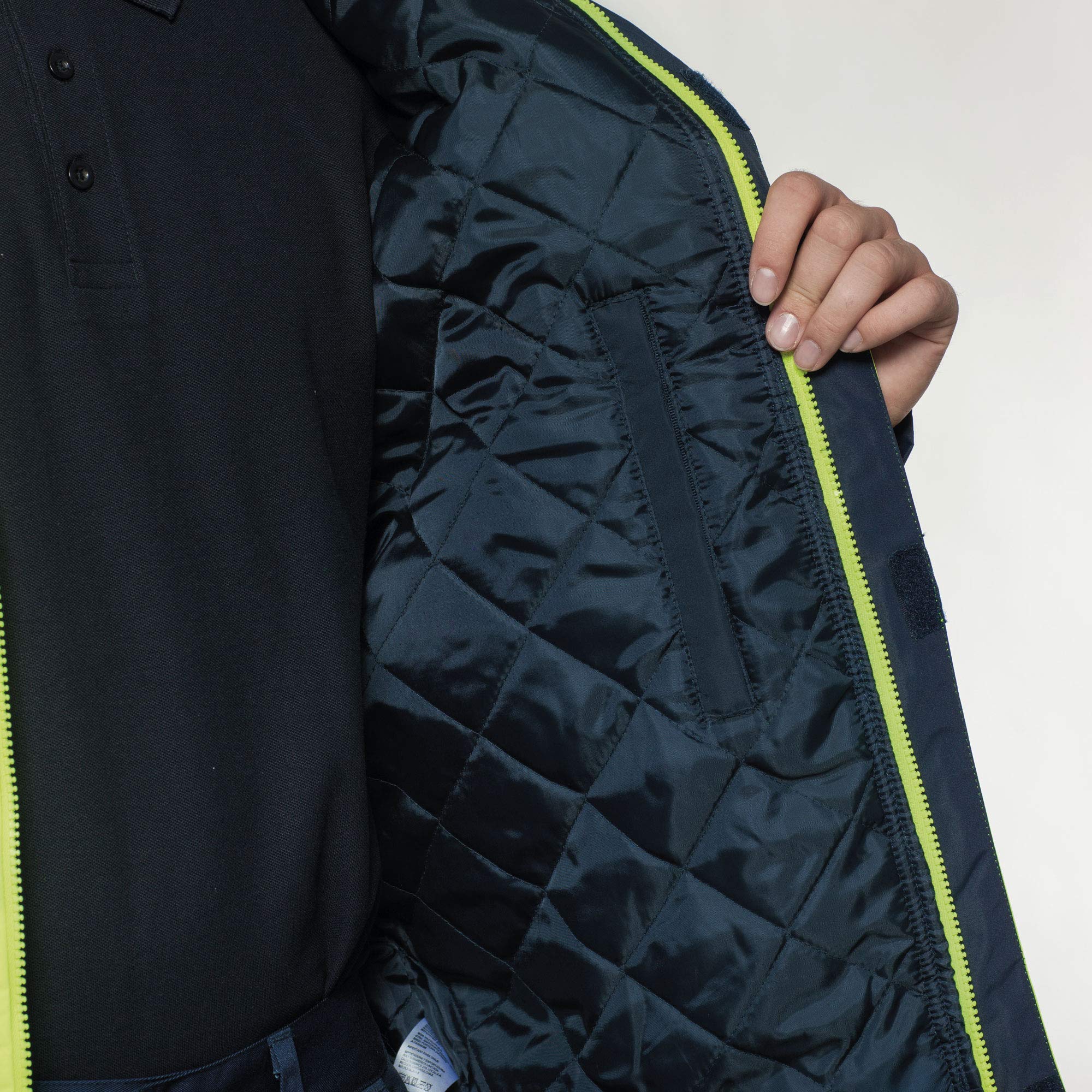 Roly Parka Epsylon Alta Visibilidad | Chaqueta Impermeable de Trabajo (Amarillo, M)
