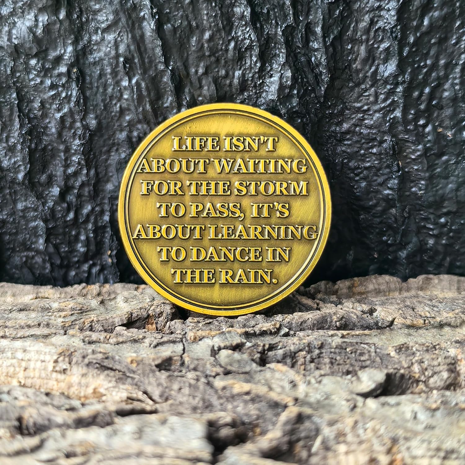 Grateful I Am Alive Sobriety Chip – 1.57 Inch Zinc Alloy AA Coin with Motivational Serenity Prayer Design – Inspirational Token for Recovery & Support