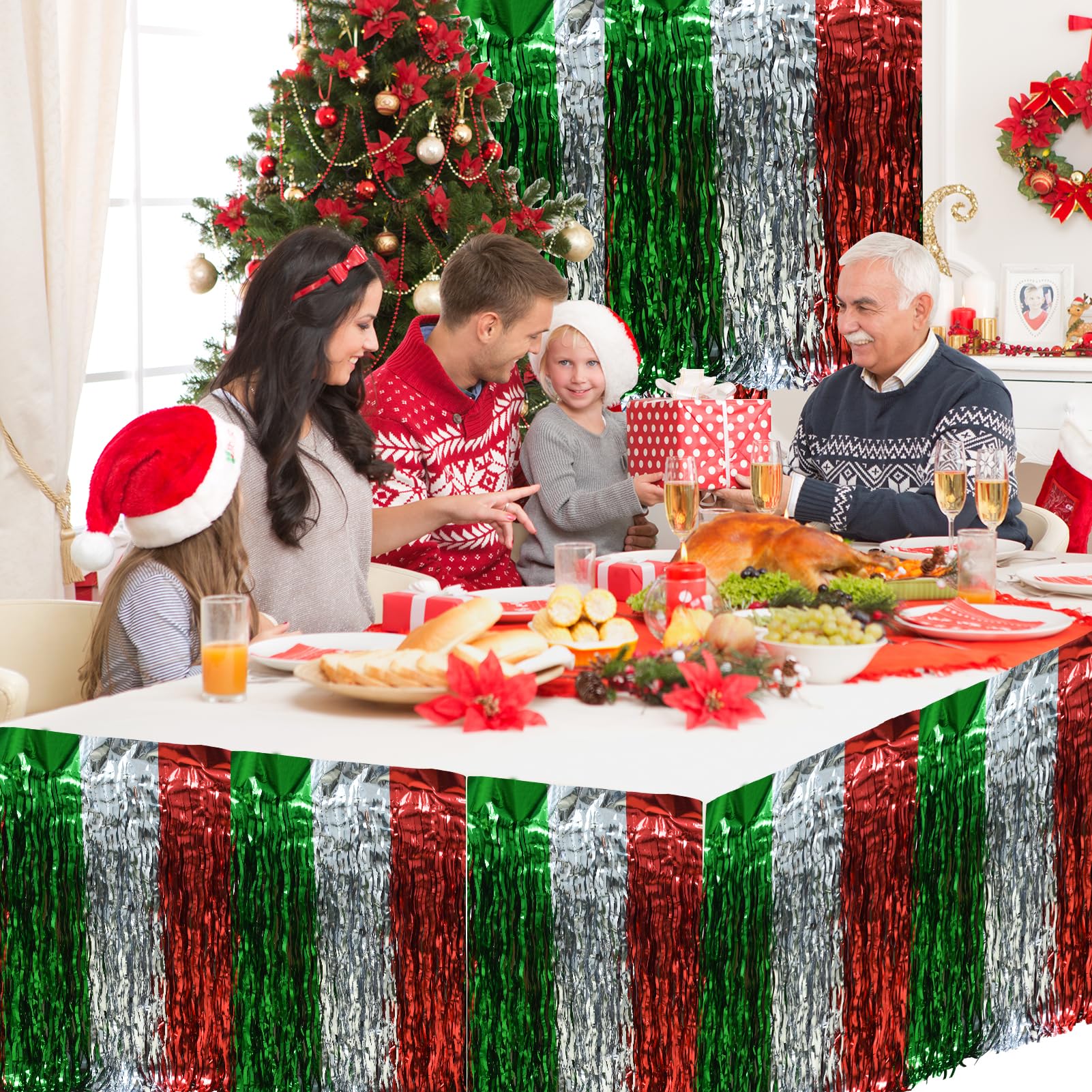 Wholesale Foil Fringe Table Skirt-Buy Best Foil Fringe Table Skirt Lots From China Foil Fringe Table Skirt Wholesalers Online - View #7