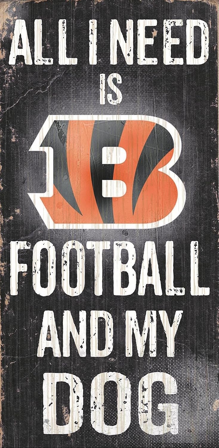 Fan Creations Sign Cincinnati Bengals Football and My Dog, Multicolored