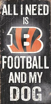 Fan Creations Sign Cincinnati Bengals Football and My Dog, Multicolored