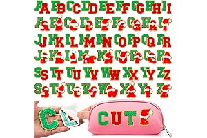 Chenille Letter Patches for Festive Cheer: Embellish Your Creations with 104 Embroidered Patches