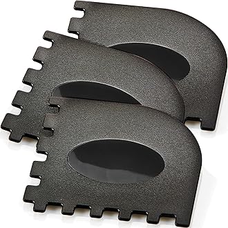3 Set Plastic Grill Pan Scraper Tool for Griddle Cleaner, Cast Iron Accessories, Kitchen Cleaning Tool Kit
