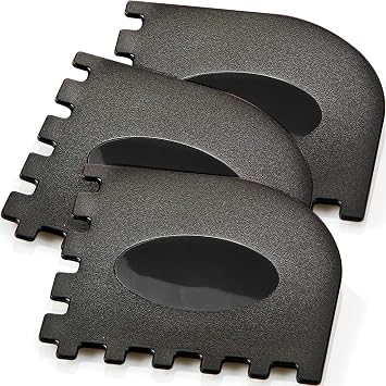 3 Set Plastic Grill Pan Scraper Tool for Griddle Cleaner, Cast Iron Accessories, Kitchen Cleaning Tool Kit