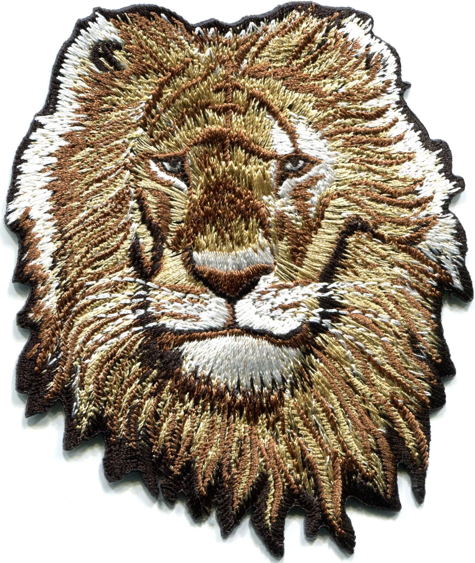 Lion cat Puma Jaguar Tiger Cheetah Animal Wildlife Predator Embroidered Applique Iron-on Patch S-587