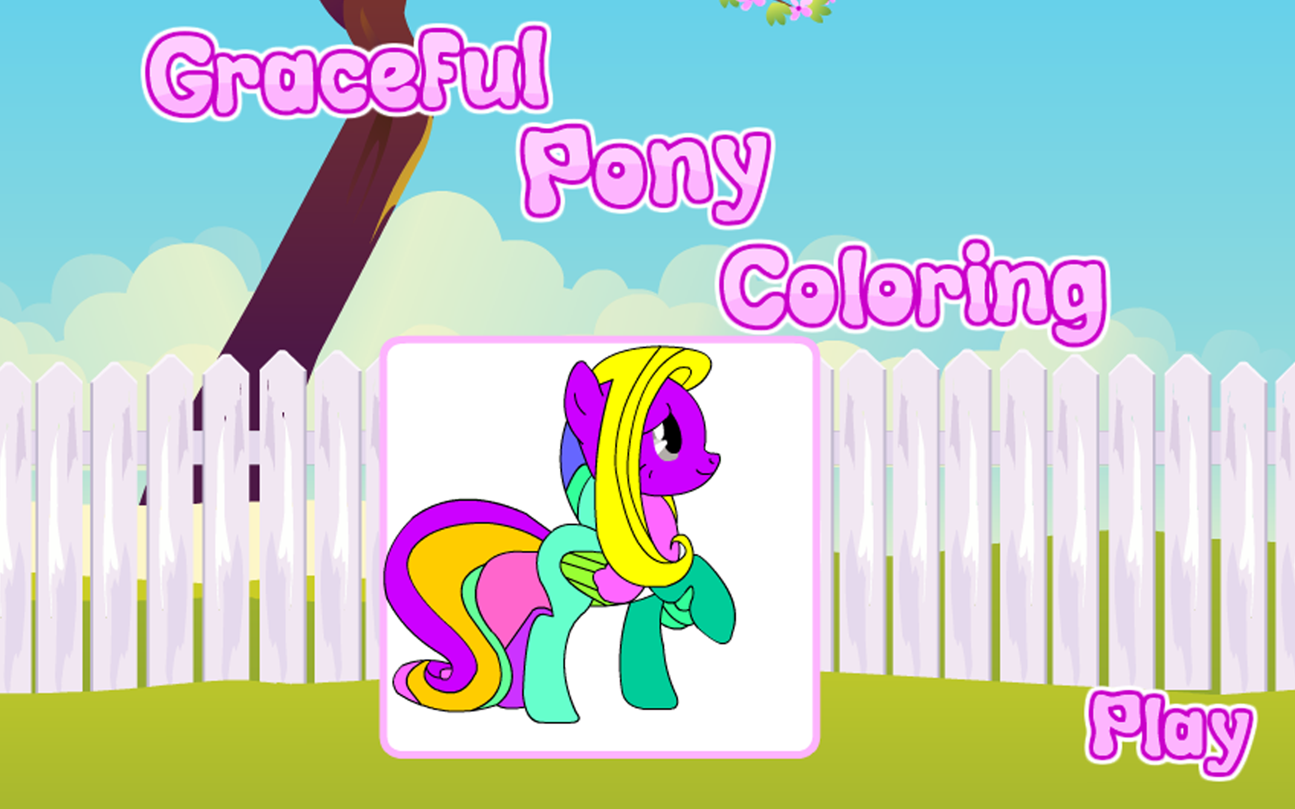 Coloring Graceful Pony - App on Amazon Appstore