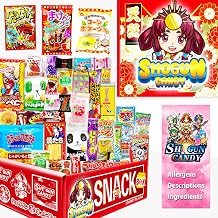 SHOGUN CANDY, 40Pcs Japanese Snacks and Japanese Candy, Popin Cookin Japanese Snack Box, Kawaii Dagashi Box, AMATERASU