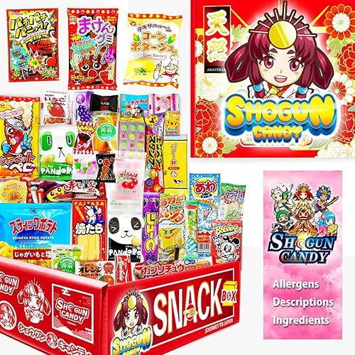 SHOGUN CANDY Deliciosa caja de aperitivos dagashi de Japón (Amaterasu)