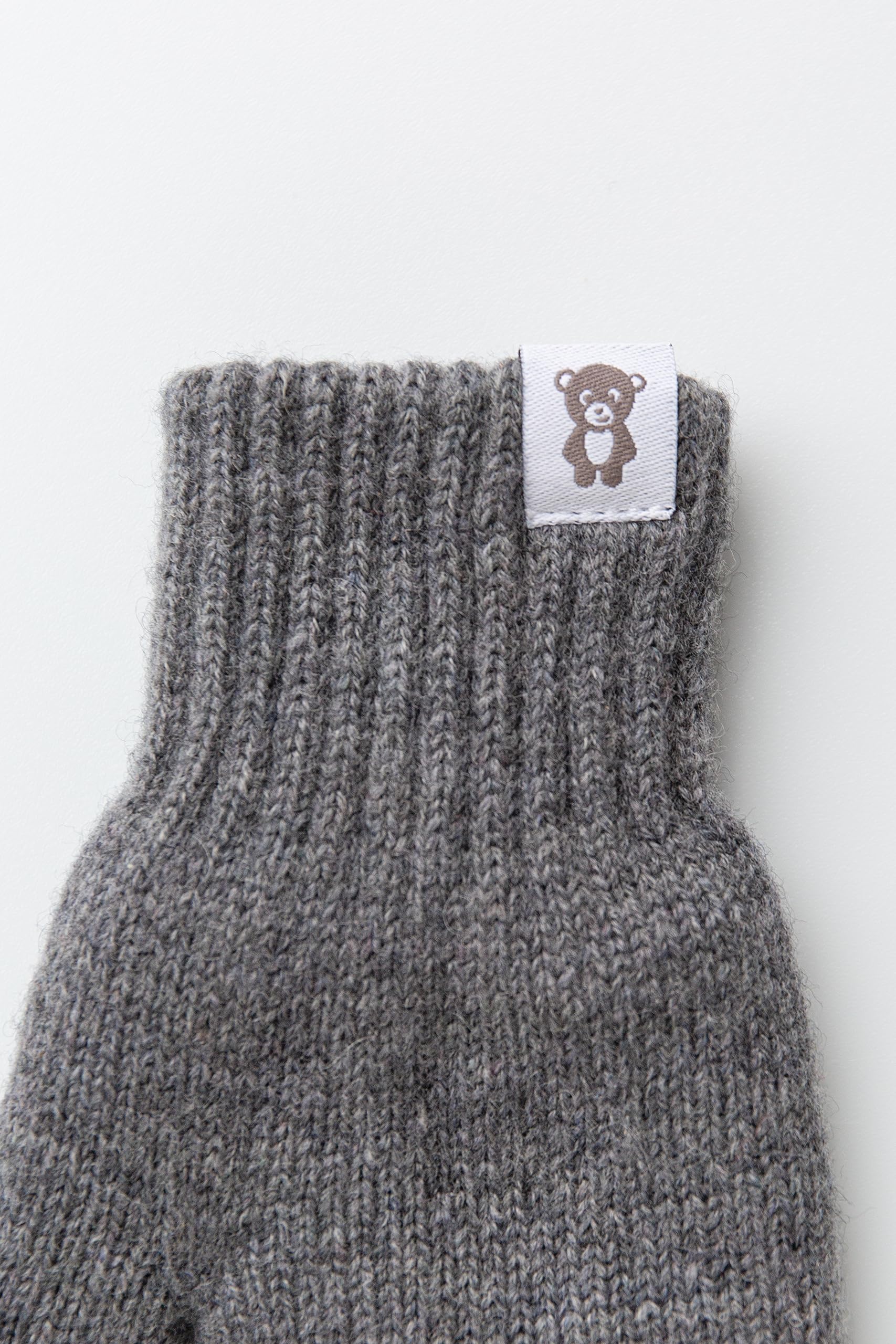 Gants en laine tricotée double couche pour bébés Les gants d’hiver tricotés chauds pour garçons et filles Les gants souples et confortables