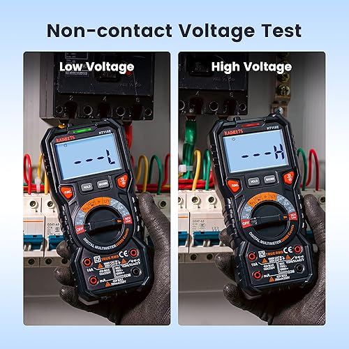 Miniatura 12 de KAIWEETS Multímetro digital TRMS 6000 cuenta voltímetro de rango automático rápido mide con precisión voltaje corriente amperios resistencia diodos