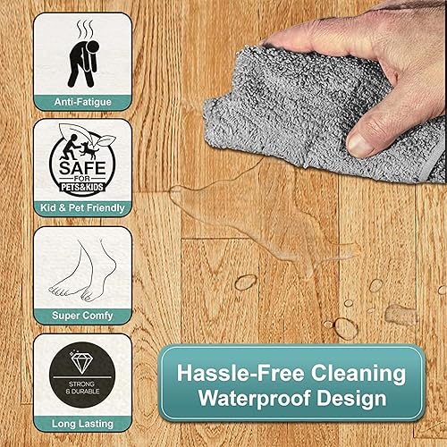 Miniatura 4 de Sorbus Tapetes de grano de madera entrelazados de espuma, cada baldosa de 1 pie cuadrado de 38 pulgadas de grosor, azulejos de madera - oficina en