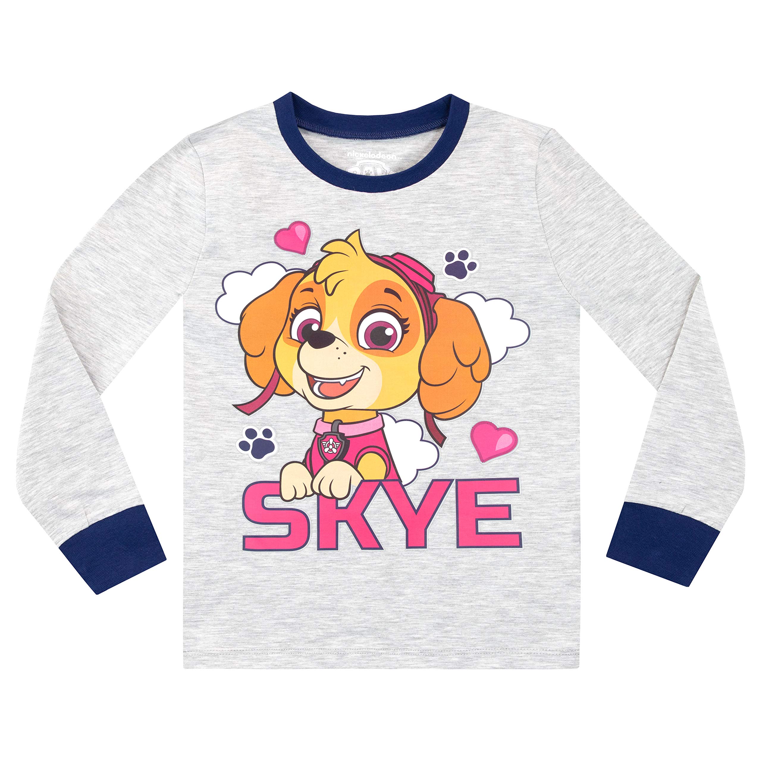 Paw Patrol Pigiama a Maniche Lunghe per Ragazze Confezione da 2 Vestibilitta Stretta