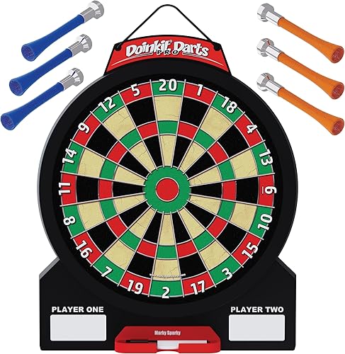 Miniatura 10 de Doinkit Darts - Magnetic Dart Board - 3 Premium Designs - Kid Safe Durable Doinkit Magnetic Darts - Fun Indoor Wall Game for Boys and Girls or Adult