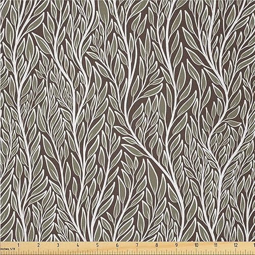 Miniatura 21 de Ambesonne The Yard, tela de plumas de pavo real, diseño retro ondulado de colores ondulados en la parte trasera morada, tela de microfibra para