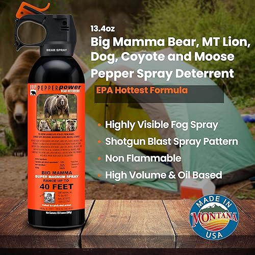 Miniatura 2 de UDAP 18CP Super Magnum Bear Spray, Multi, 13.4oz