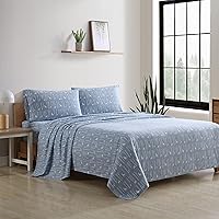 Vista 88 de Eddie Bauer - Full Sheets, Cotton Flannel Bedding Set, Brushed For Extra Softness, Cozy Home Decor (Dog Friends, Full)