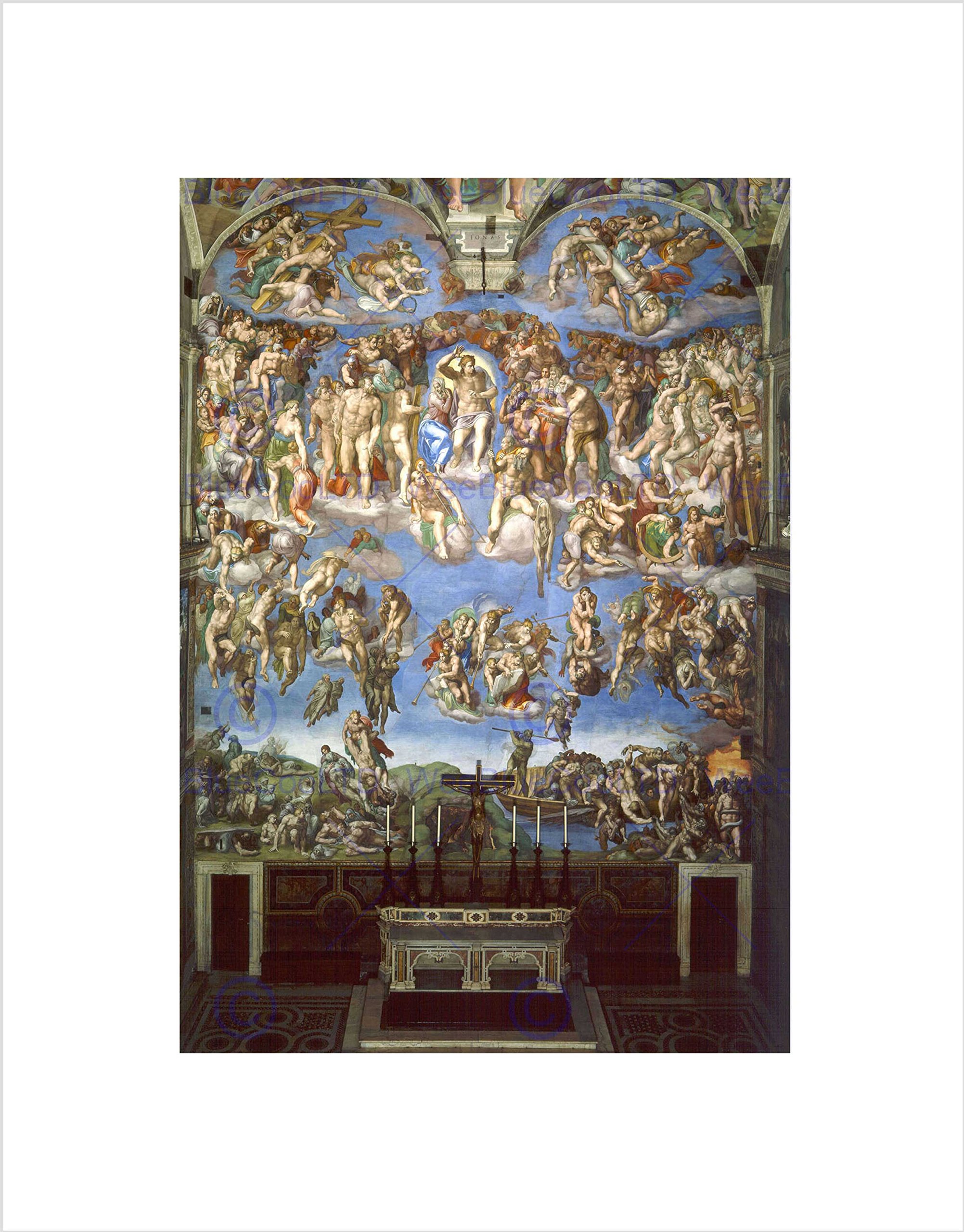 Wee Blue Coo Michelangelo The Last Judgement 1541 Old Master Wall Art Print