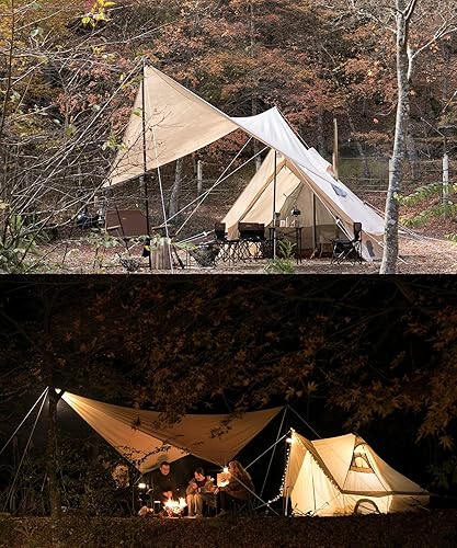 Miniatura 7 de S'More Fronti Canvas Camping Tent - 2 Person, 4 Season, Weather Resistant Glamping Tent with Stove Jack for Car Camping & Hiking