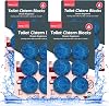 24pk Toilet Fresheners | Total Toilet Cleaner for Cistern | Toilet Bowl Cleaner | Toilet Cistern Blocks | Toilet Cleaner | Toilet Tablets | Ocean Scent Toilet Block