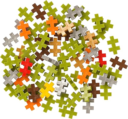 Miniatura 3 de Plus Plus Juego de bloques de construcción de rompecabezas 3D, figuras de fantasía divertidas, juguetes de tallo para niños, 70 piezas entrelazadas,