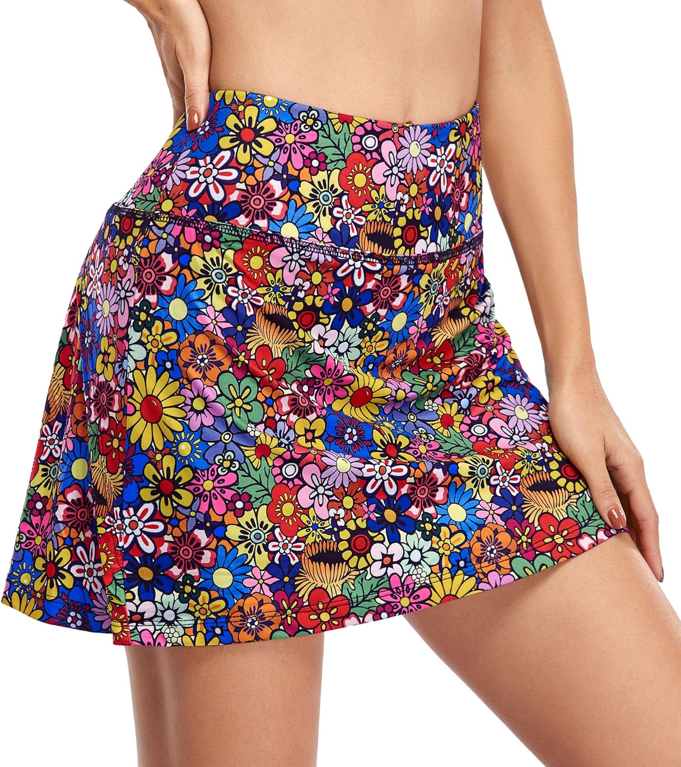 Fulbelle Tennis Skirts for Women with Pockets High Waisted Athletic Golf Skorts Skirts - Image 4