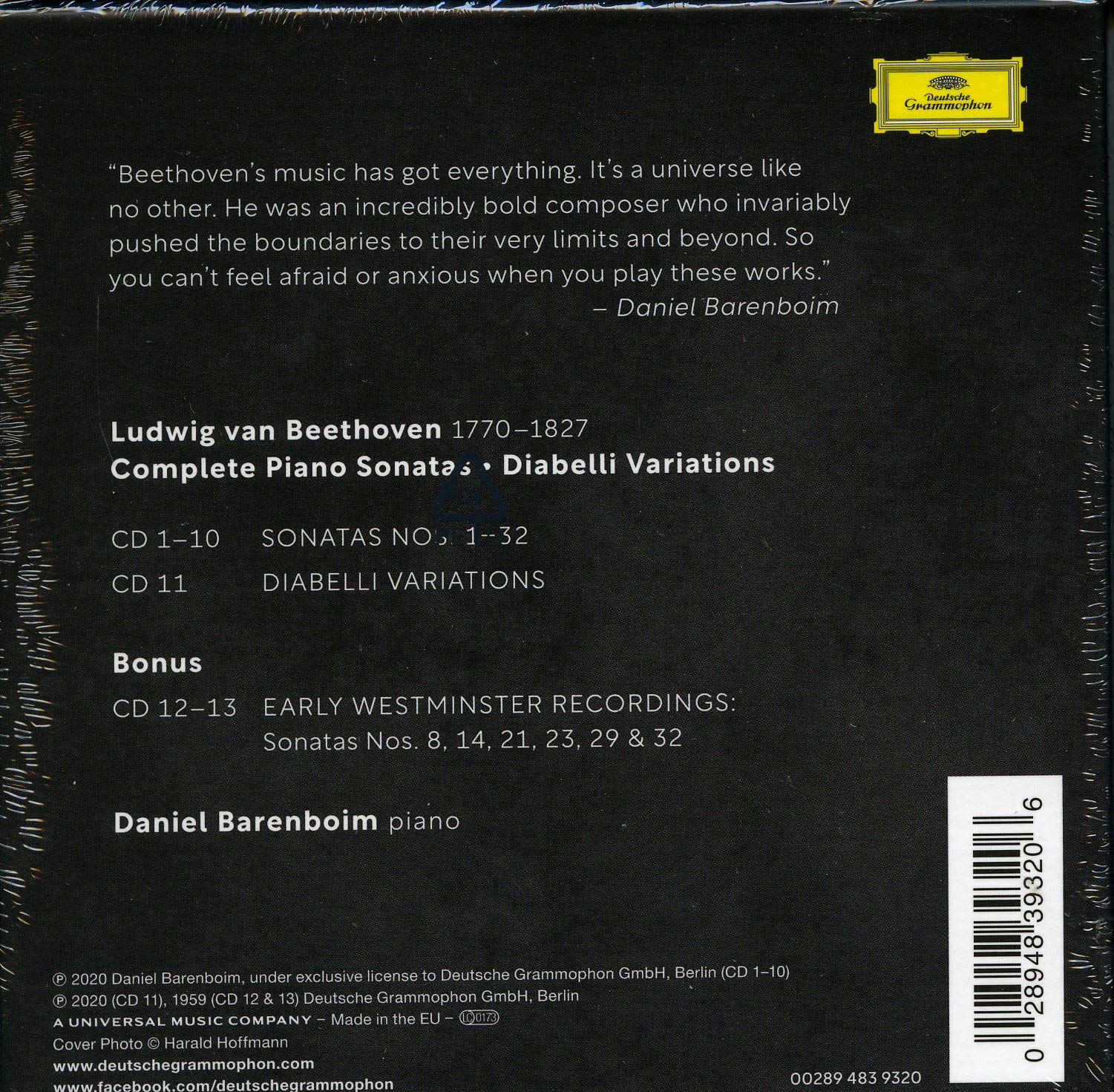 Comp Beethoven Piano Sonatas & Diabelli Variations
