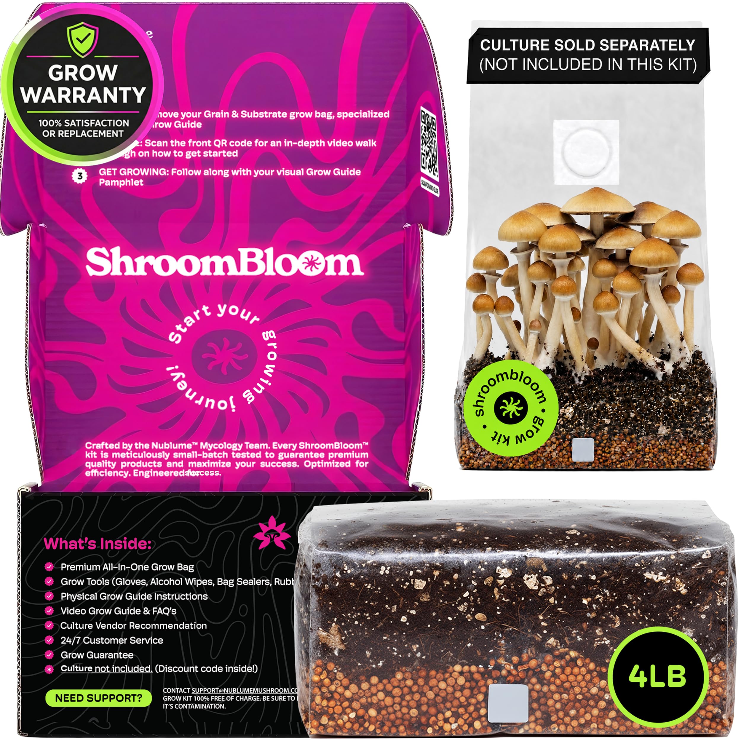 NuBlume 4LB Mushroom Grow Kit