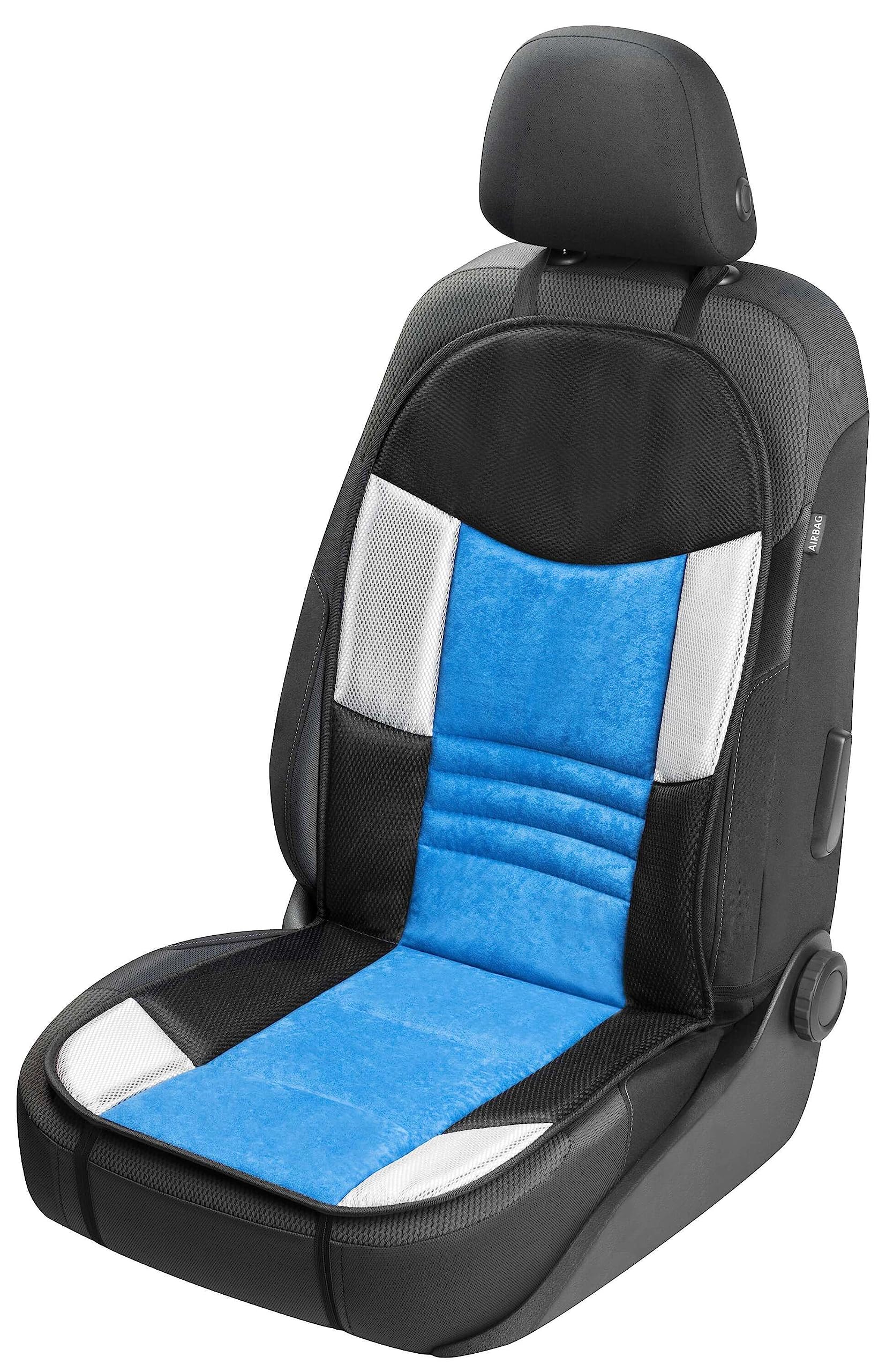 WALSER Coprisedili auto Hunt, coprisedile auto universale, proteggi sedili anteriori veicolo e camion blu/nero