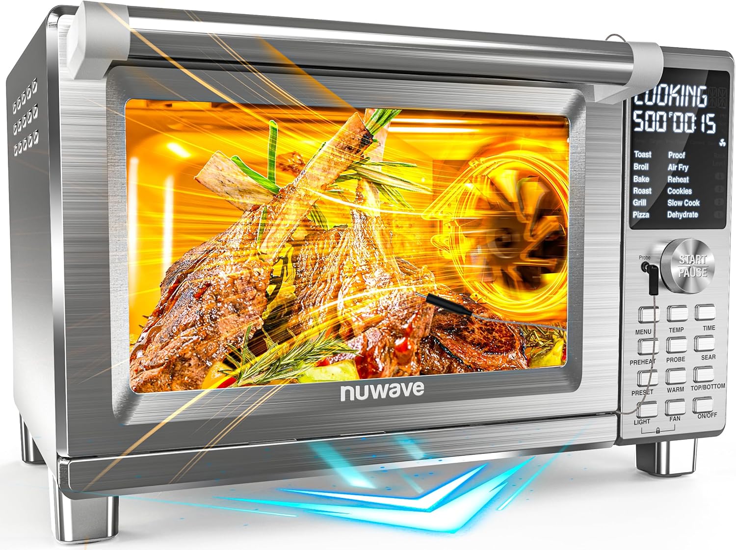 Nuwave Bravo Pro Smart 21QT Toaster Oven Air Fryer Combo - Thumbnail 2