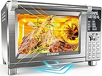 NuWave Bravo XL Pro Air Fryer Toaster Oven Grill Combo: 142 Presets, Ultra-Fast Convection, 35% Crispier, 30QT Stainless Steel, PFAS-Free
