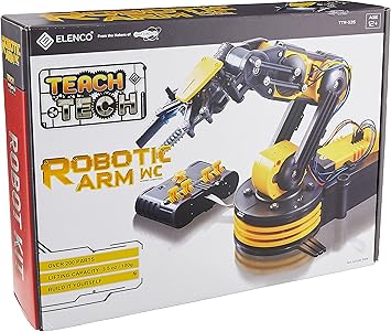 Teach Tech Robotic Arm Wire Controlled, Robotic Arm Kit, STEM Building Toys for Kids 12+