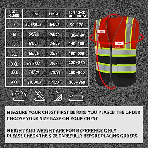 Miniatura 6 de BeautyWill Chaleco de seguridad con logotipo personalizado Class2 Chaleco reflectante de alta visibilidad con bolsillos y cremallera chaleco de
