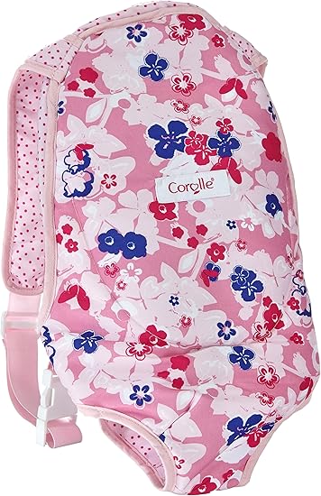 Zaino Portabambole Corolle In Peluche Rosa, Per Bambole 30 Cm, Con Fasce Di Fissaggio, Dai 3 Anni