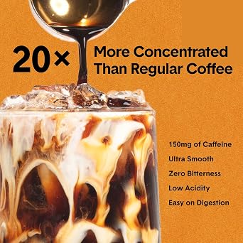 Jot Ultra Coffee Concentrate Makes 14 Cups of Hot or Iced Coffee, Espresso & Lattes Smooth Cold Brew Flavor, Sugar Free Just Add Water or Milk, No Brewing Caramel (28 Servings)