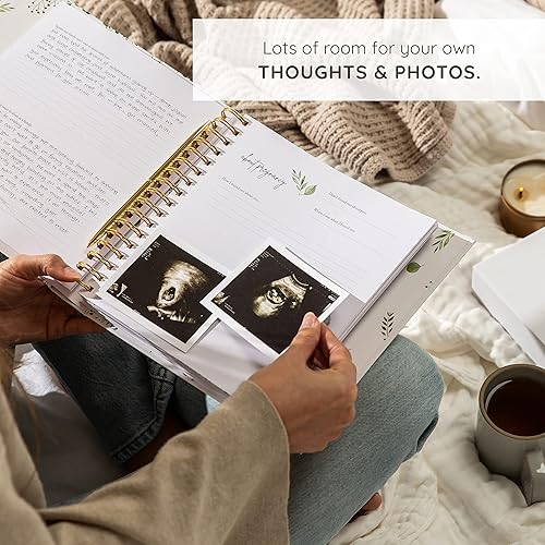 Miniatura 8 de Libro de recuerdos para bebé niño o niña atemporal primer libro de 5 años para bebés Un libro de hitos para registrar cada evento desde el