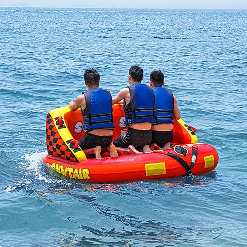 Miniatura 2 de SUWTAIR Tubos remolcables para navegación, tubo de tracción, tubos de súper sofá para barcos, tubo inflable para barco, puntos de remolque