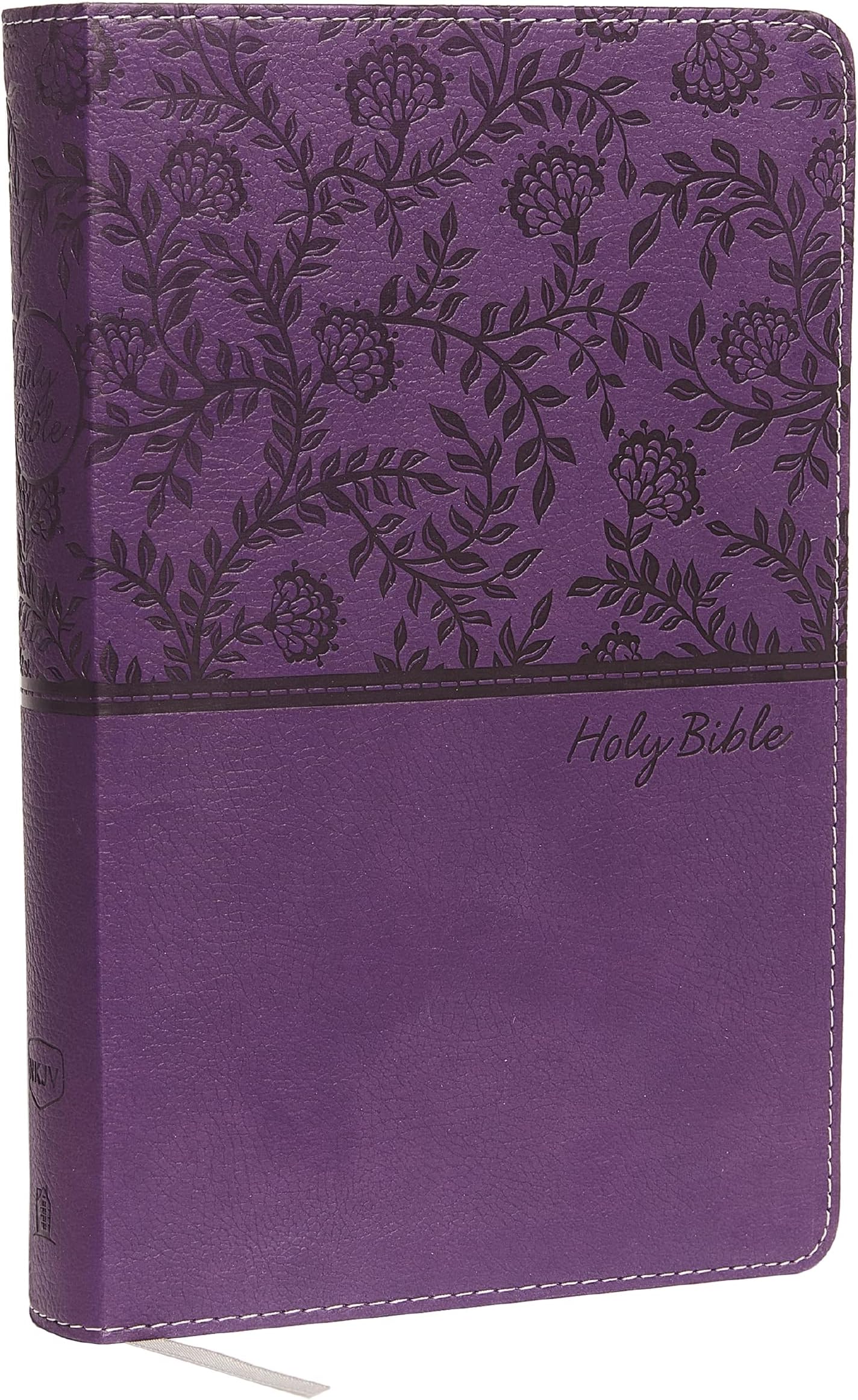 NKJV, Deluxe Gift Bible, Leathersoft, Purple, Red Letter, Comfort Print: Holy Bible, New King James Version