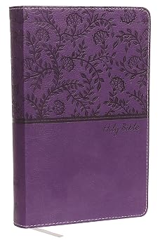 NKJV, Deluxe Gift Bible, Leathersoft, Purple, Red Letter, Comfort Print Holy Bible, New King James Version