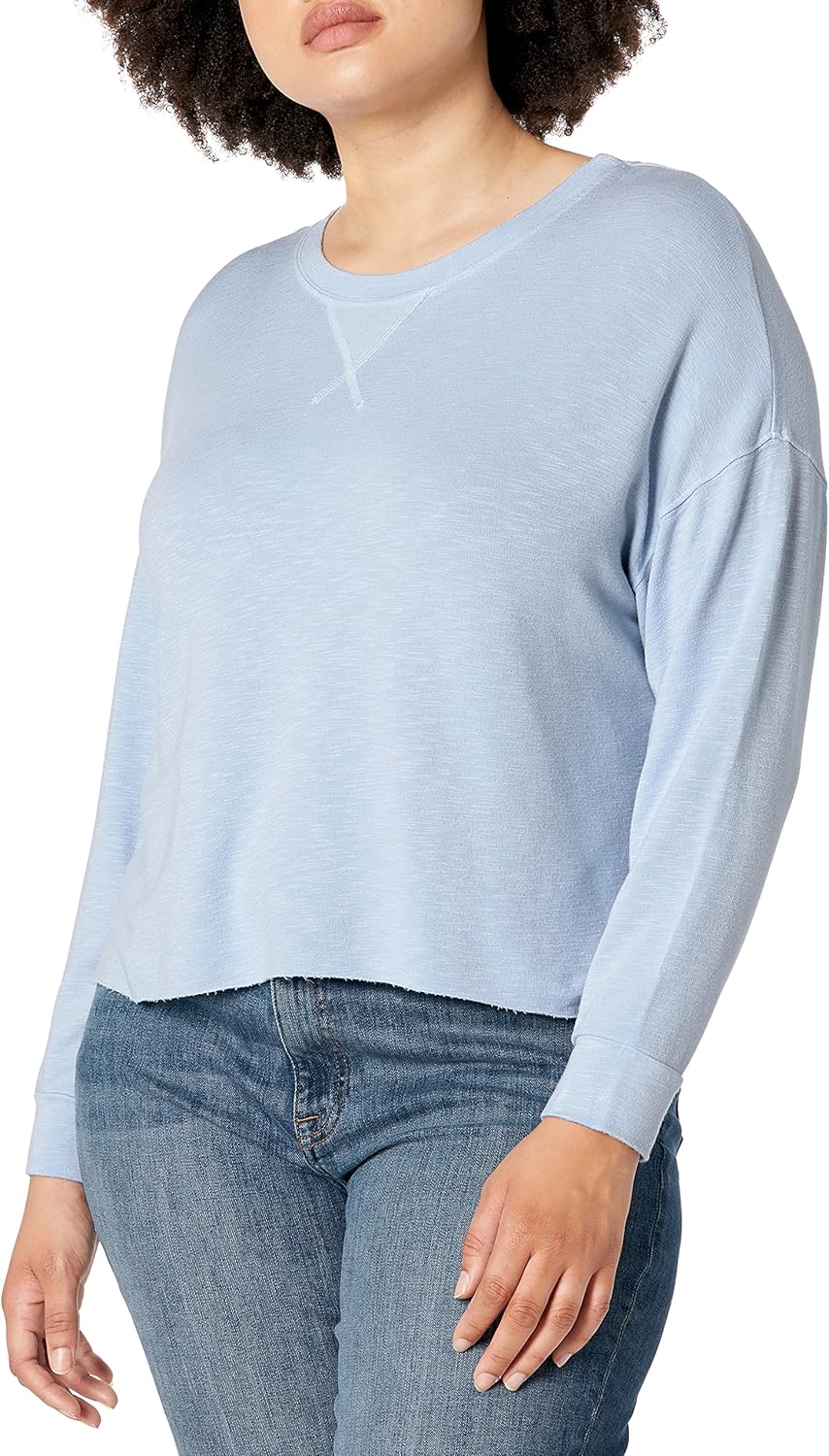 Splendid Women's Long Sleeve Crewneck Pullover Sweater