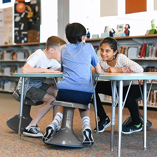 Miniatura 39 de ECR4Kids - Taburete oscilante activo ACE para niños y adultos, aula flexible y asientos en el hogar Verde,Berenjena,Verde (Grassy