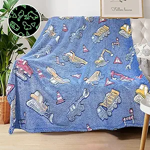 Tractor Blanket for Boys, Construction Blanket for Boys, Car Blanket for Boys, Kids Blankets for Boys, Toddler Blanket for Kids, Personalized Baby Blankets for Boys, Birthday 40"x 50"