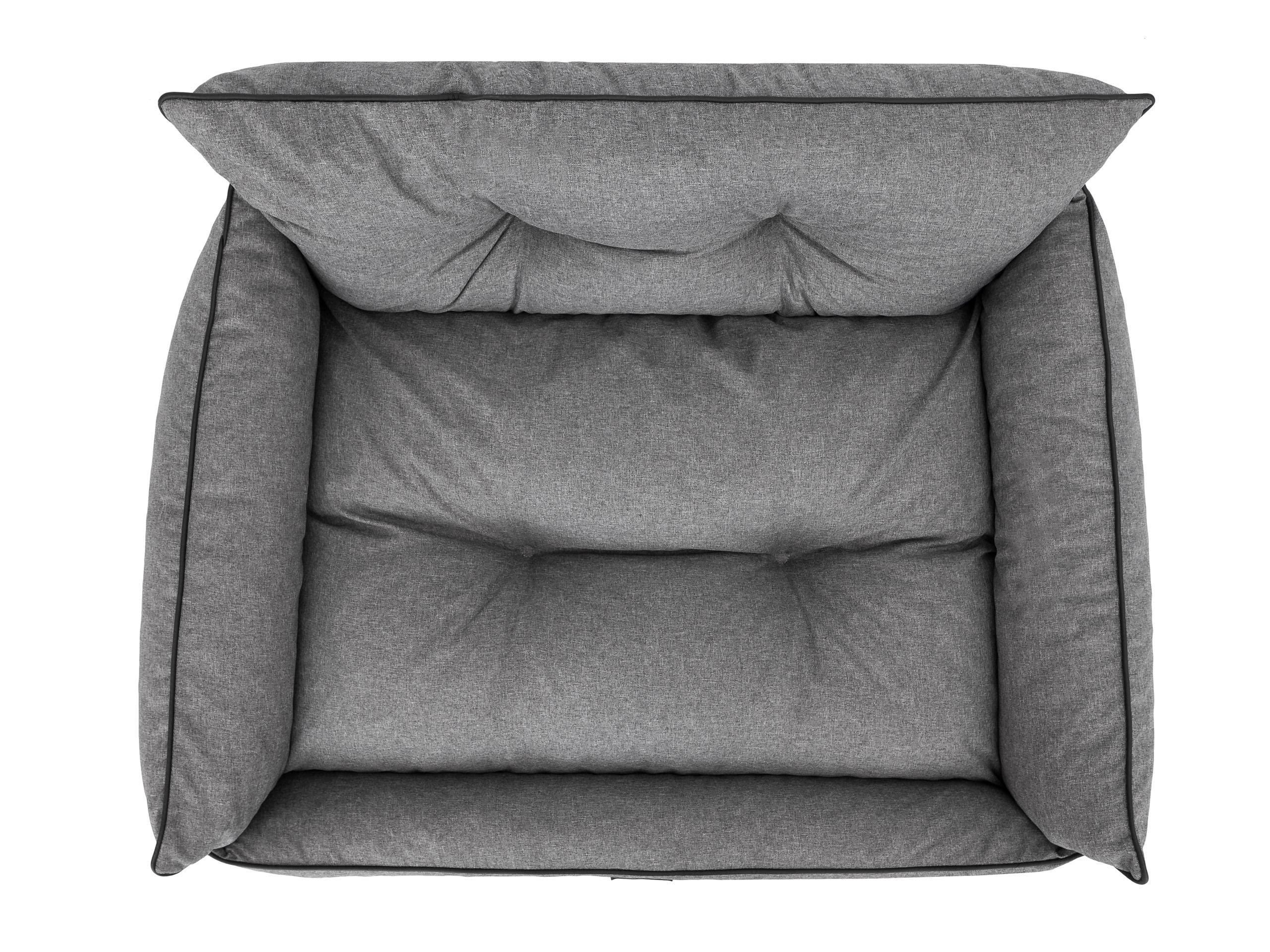 Cama para Perros, Cama para Mascotas, Cama Acolchada para Perros, cojín para Perros, colchón para Mascotas, sofá para Perros, colchón de Grafito, Piedras ecológicas, XXXL – 132 x 106 cm