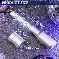 Vista 2 de Lewtemi 4 piezas de luces de botella para niña, luces estroboscópicas de servicio de botella de batón, recargables, champán, bengalas de mano