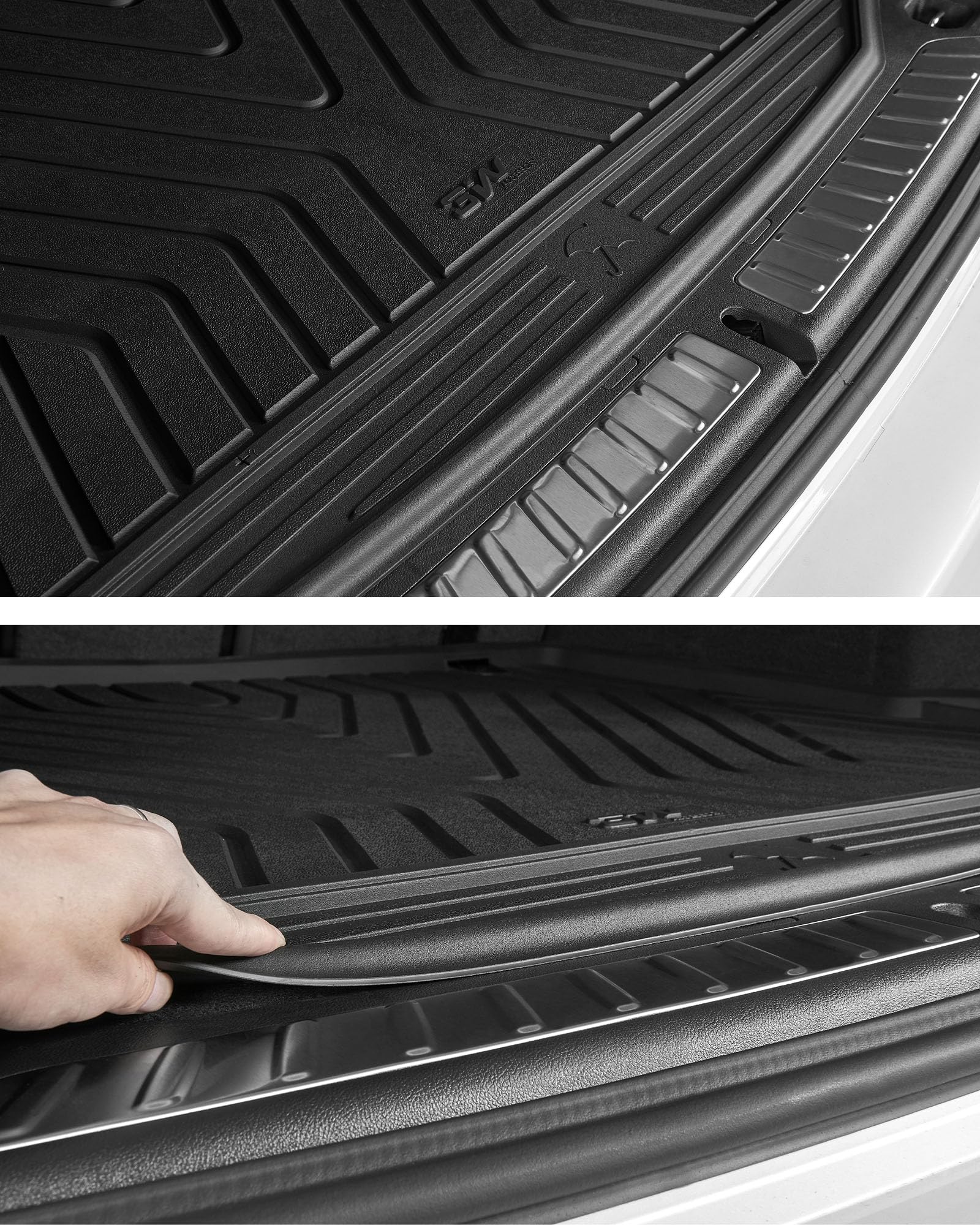 3W para BMW X3 G01 2019-2024 Alfombrilla Maletero de Coche, TPE Alfombrillas Maletero para Todo Tipo de Clima para BMW X3 G01 Juego Completo de Alfombrillas, Accesorios, Negro