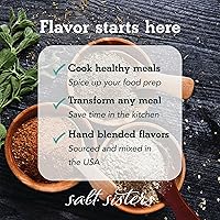Vista 5 de s.a.l.t. sisters Key West - Base de condimento para frotar y condimentar mariscos en seco para barbacoas y condimentos húmedos, mezcla de hierbas
